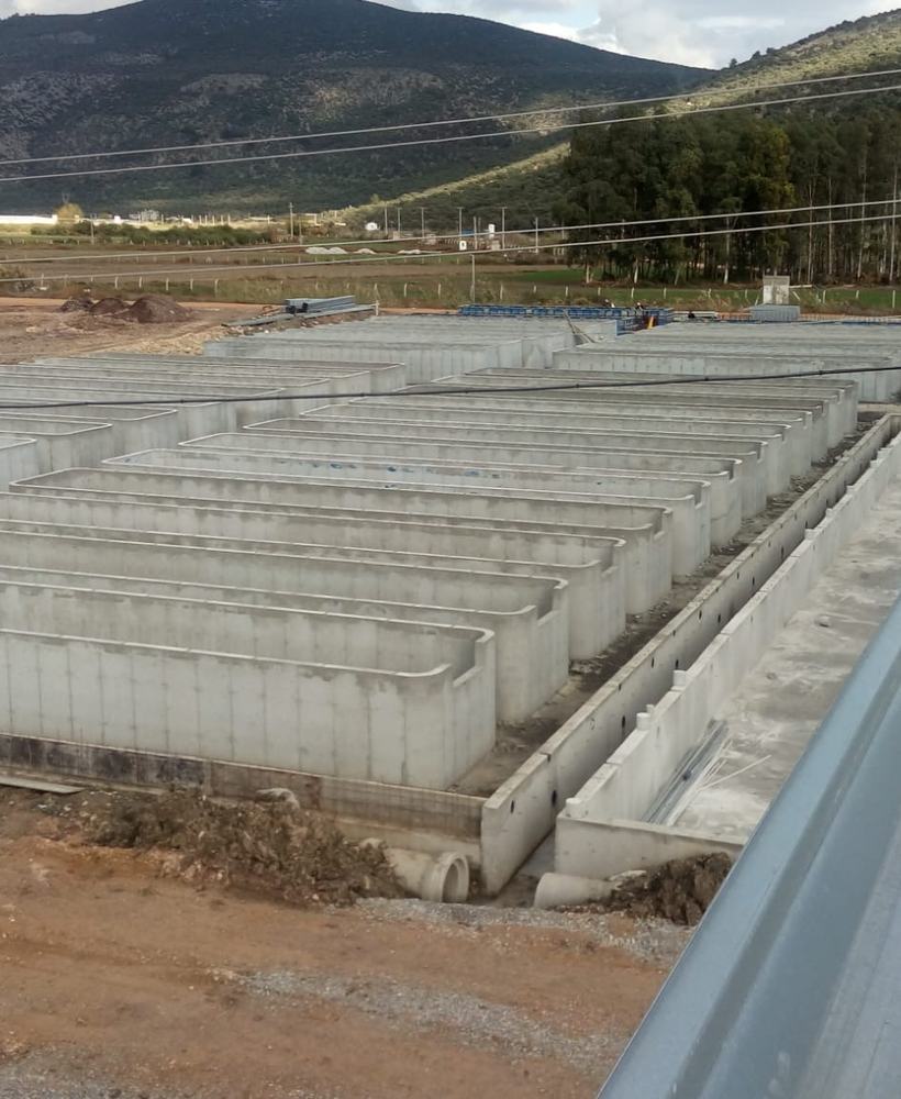 Balık çiftliği üretim havuzları, SB Yapı İnşaat uygulaması